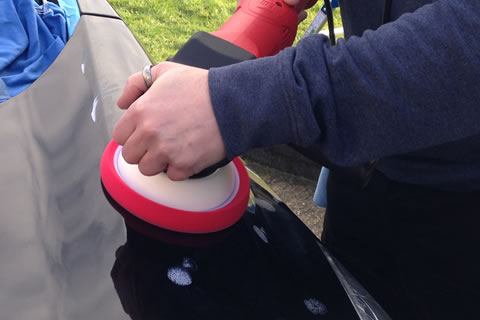 Polishing a Ford C-Max